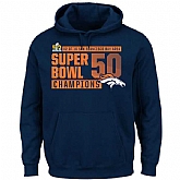 Men's Denver Broncos Majestic Super Bowl 50 Champions Winners Take VIII Hoodie - Navy Blue,baseball caps,new era cap wholesale,wholesale hats